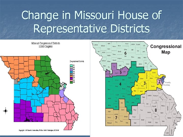 Change in Missouri House of Representative Districts 