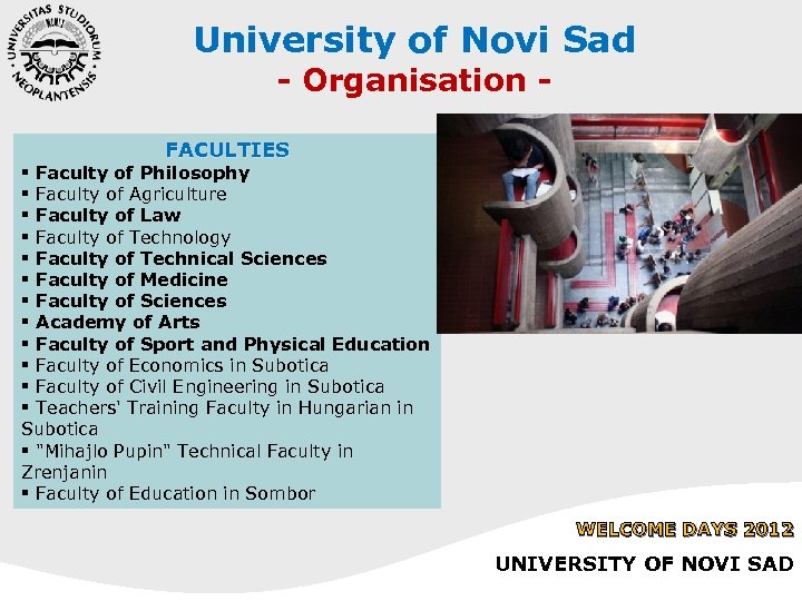 University of Novi Sad - Organisation - FACULTIES § Faculty of Philosophy § Faculty