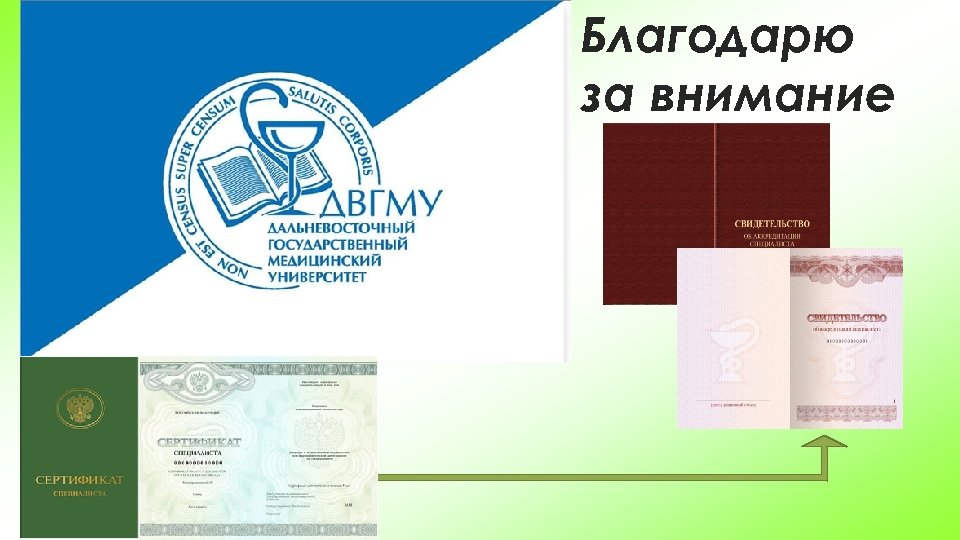 Благодарю за внимание 