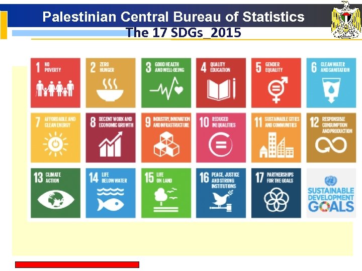 Palestinian Central Bureau of Statistics The 17 SDGs_2015 • 