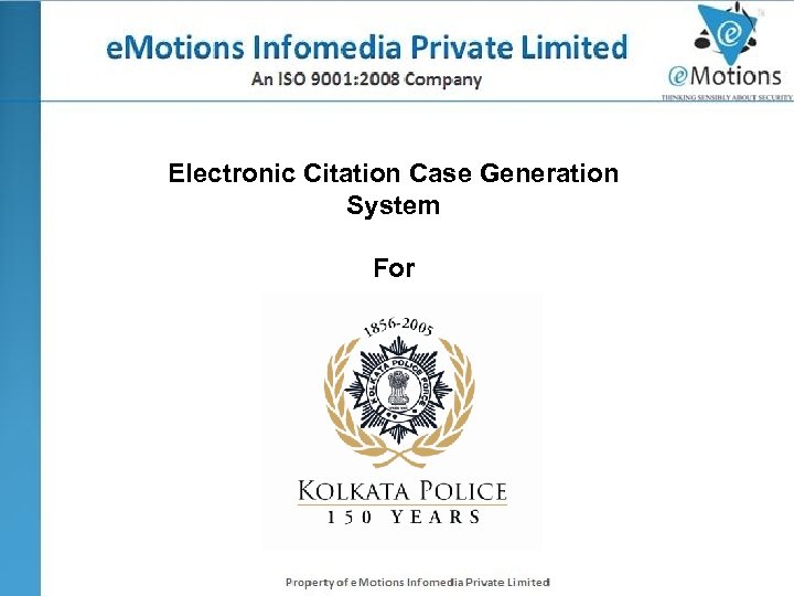 Electronic Citation Case Generation System For 