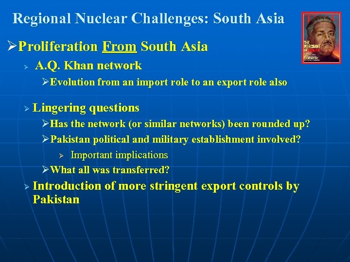 Regional Nuclear Challenges South Asia Sharad Joshi Monterey