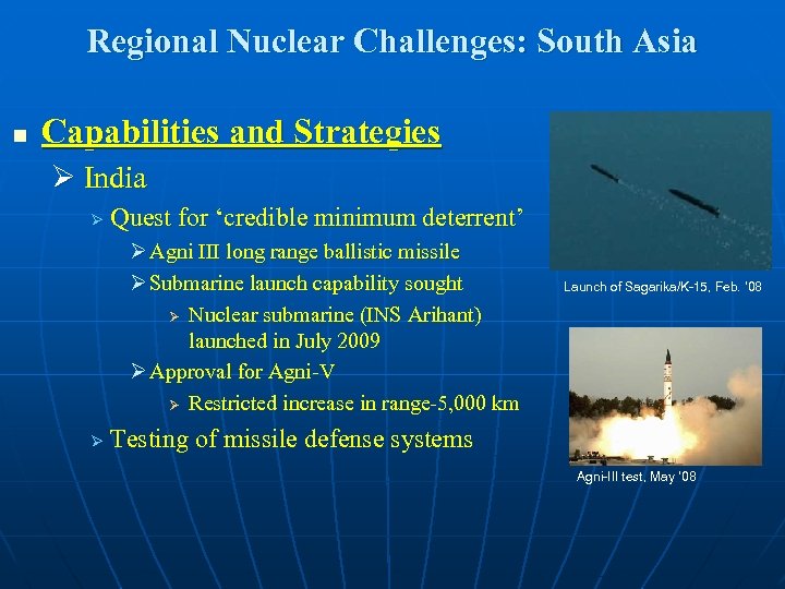 Regional Nuclear Challenges South Asia Sharad Joshi Monterey