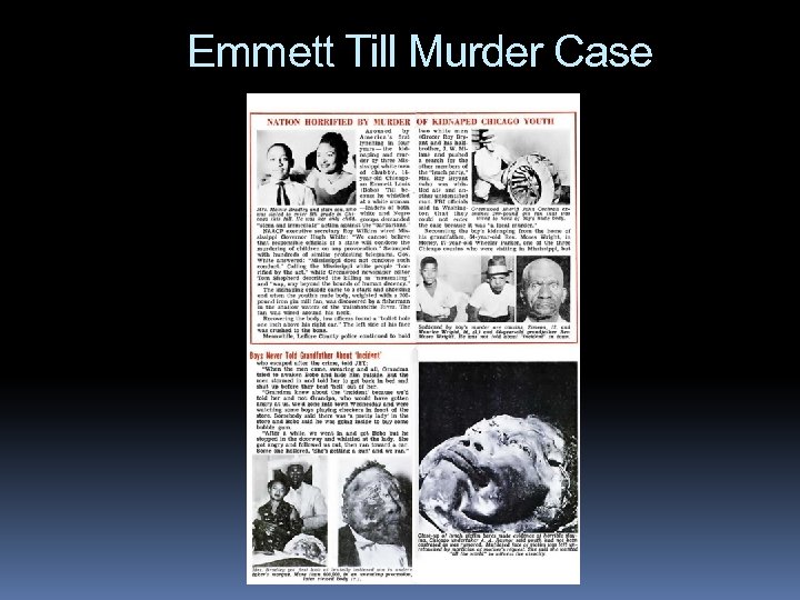 Emmett Till Murder Case 