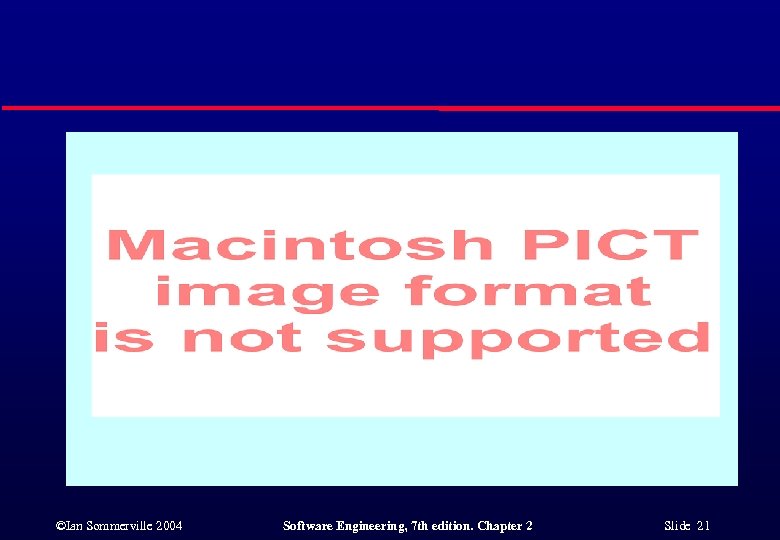 ©Ian Sommerville 2004 Software Engineering, 7 th edition. Chapter 2 Slide 21 