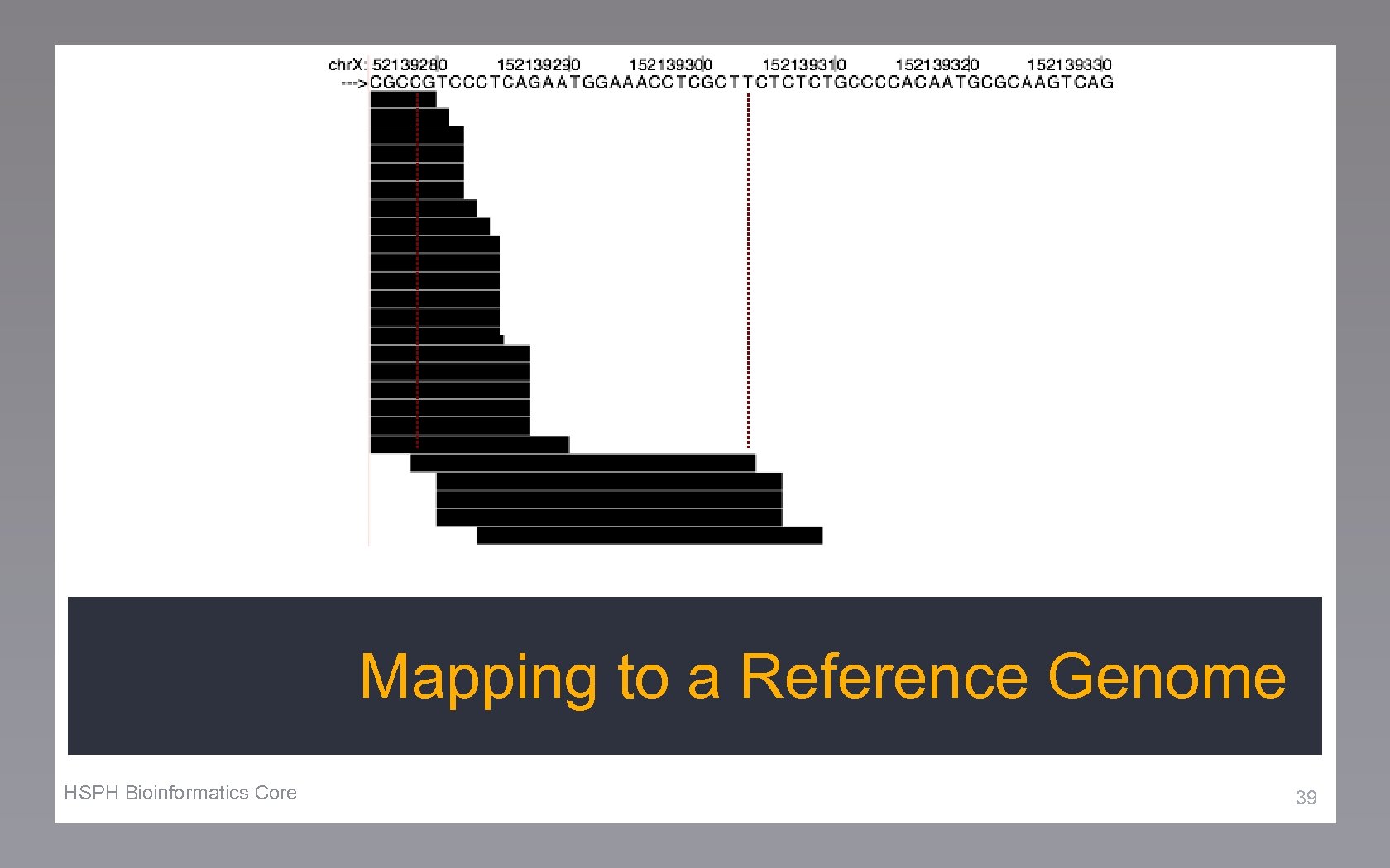 Mapping to a Reference Genome HSPH Bioinformatics Core 39 