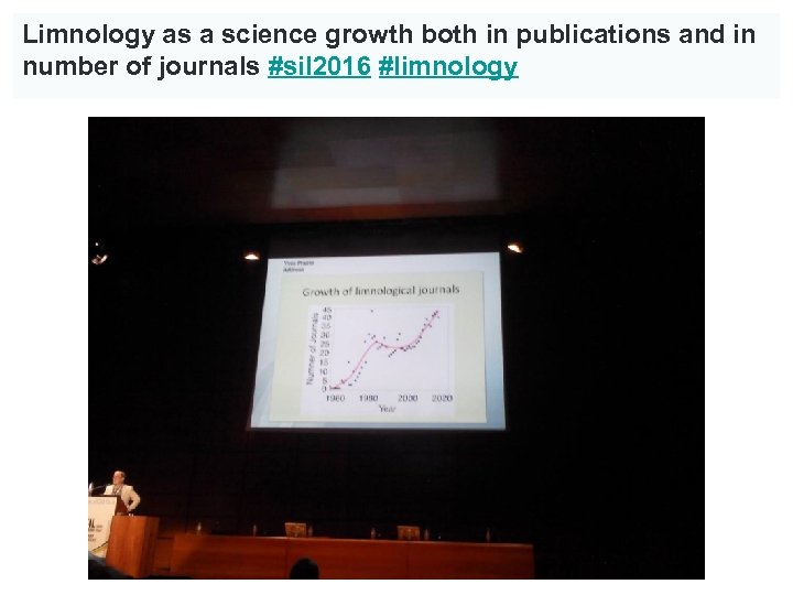 Limnology as a science growth both in publications and in number of journals #sil