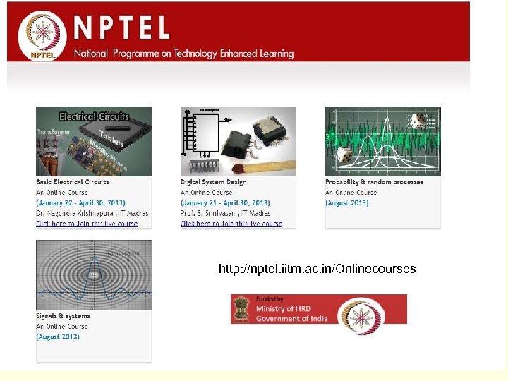 http: //nptel. iitm. ac. in/Onlinecourses 