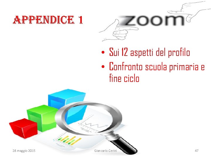 Appendice 1 • Sui 12 aspetti del profilo • Confronto scuola primaria e fine