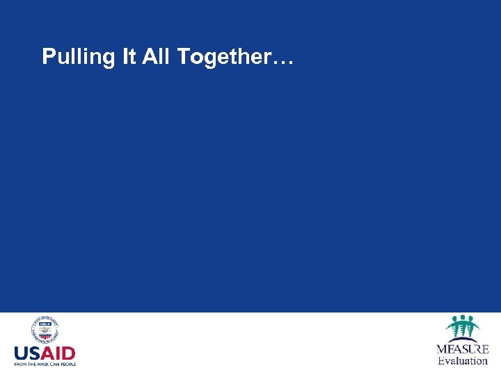 Pulling It All Together… 