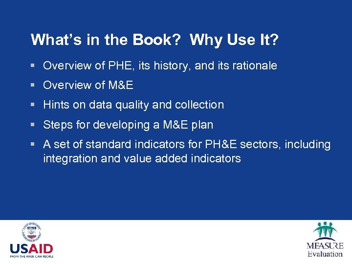 What’s in the Book? Why Use It? § Overview of PHE, its history, and