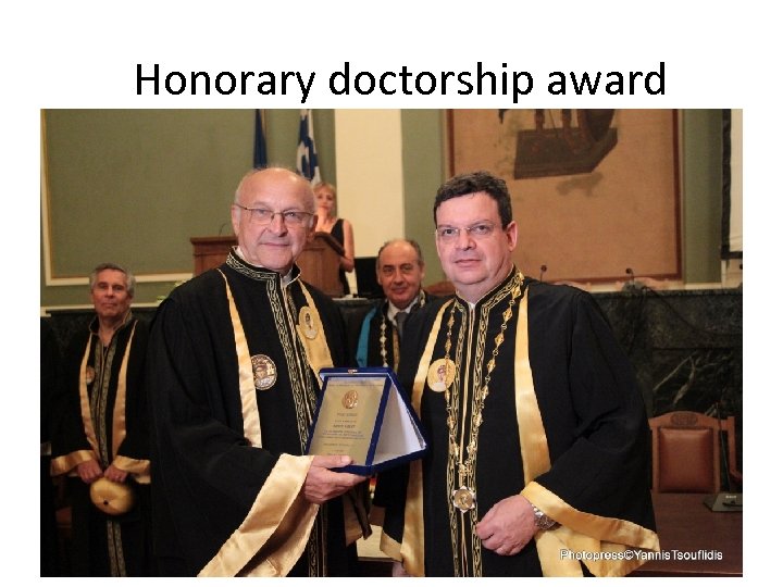 Honorary doctorship award 