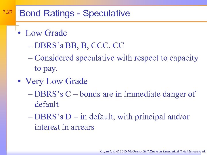 Chapter Seven Interest Rates And Bond Valuation