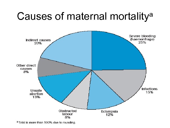 Causes of maternal mortalitya 5 