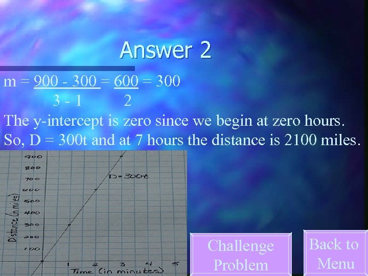 Answer 2 m = 900 - 300 = 600 = 300 3 -1 2