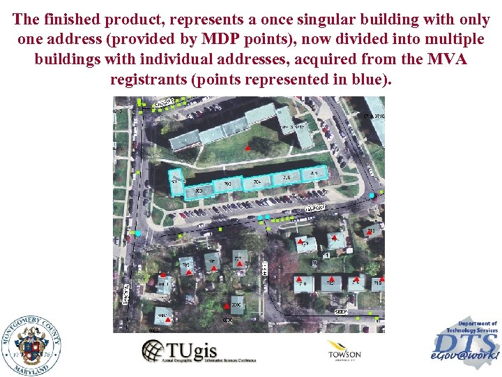 The finished product, represents a once singular building with only one address (provided by