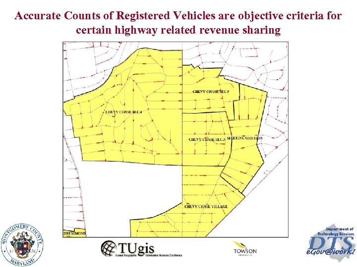 Accurate Counts of Registered Vehicles are objective criteria for certain highway related revenue sharing