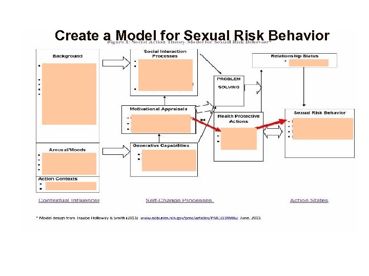 Create a Model for Sexual Risk Behavior 