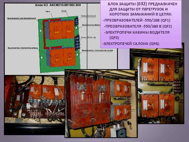  БЛОК ЗАЩИТЫ (БЗ 2) ПРЕДНАЗНАЧЕН ДЛЯ ЗАЩИТЫ ОТ ПЕРЕГРУЗОК И КОРОТКИХ ЗАМЫКАНИЙ В