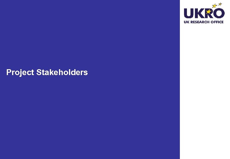 Project Stakeholders 