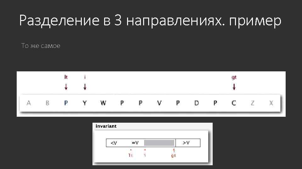 Разделение в 3 направлениях. пример То же самое 