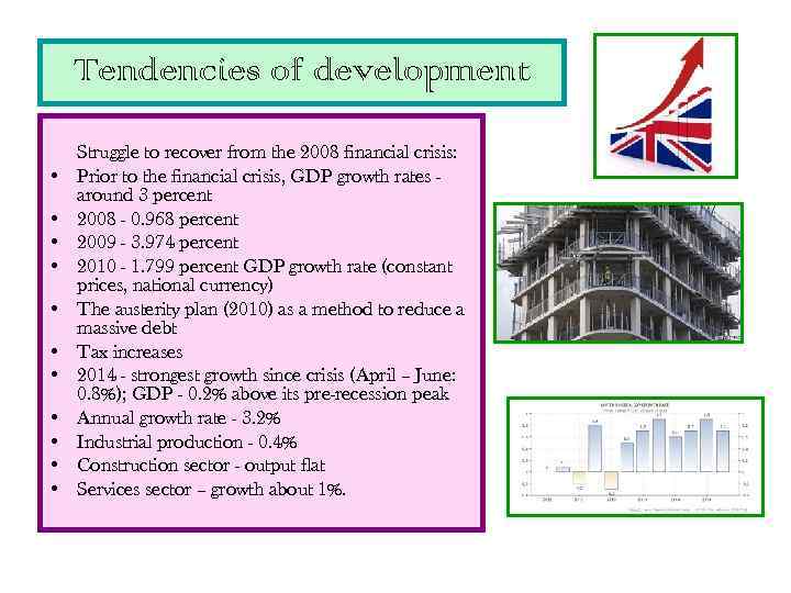 Tendencies of development • • • Struggle to recover from the 2008 financial crisis: