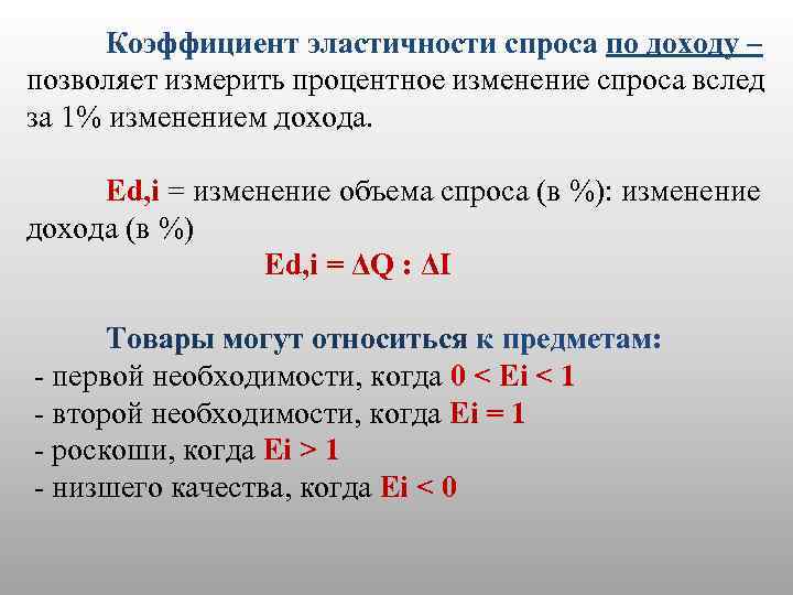 Коэффициент эластичности спроса равен