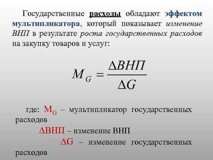 Мультипликатор государственных расходов