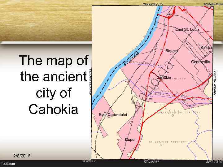 The map of the ancient city of Cahokia 2/8/2018 Богдевич А. И. 2012 39