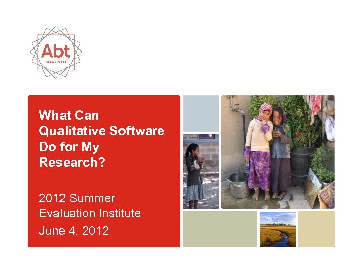 What Can Qualitative Software Do for My Research