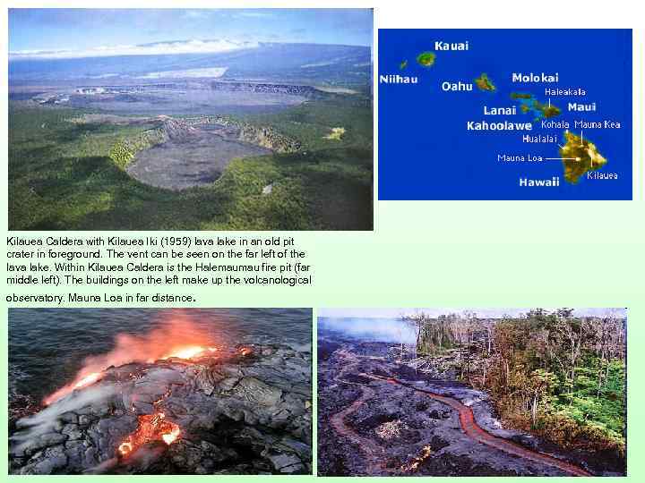 Kilauea Caldera with Kilauea Iki (1959) lava lake in an old pit crater in