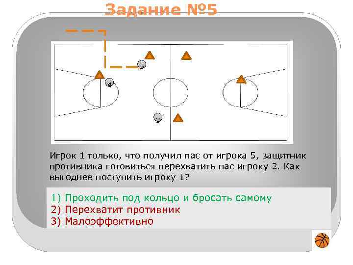 Как пройти под. Баскетбол задания. Тактика игры в баскетбол тестовые задания. Как правильно написать 5 игроков или 5 играков.