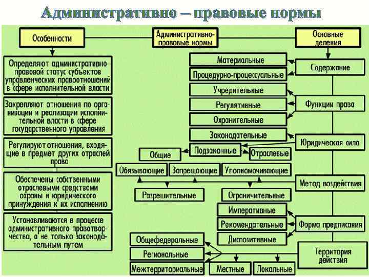 Административно – правовые нормы 