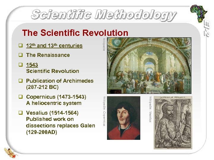 The Scientific Revolution Wikipedia q 12 th and 13 th centuries q The Renaissance