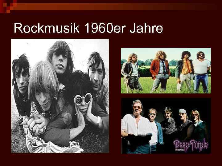 Rockmusik 1960 er Jahre 