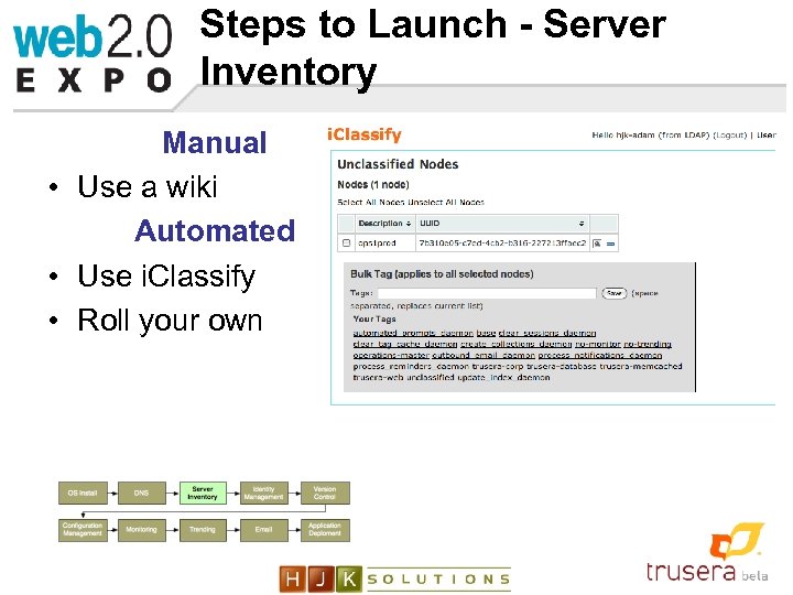 Steps to Launch - Server Inventory Manual • Use a wiki Automated • Use