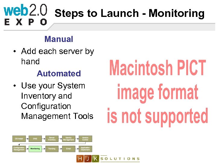 Steps to Launch - Monitoring Manual • Add each server by hand Automated •