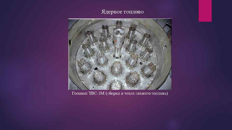 Ядерное топливо Головки ТВС-2 М (сборки в чехле свежего топлива) 