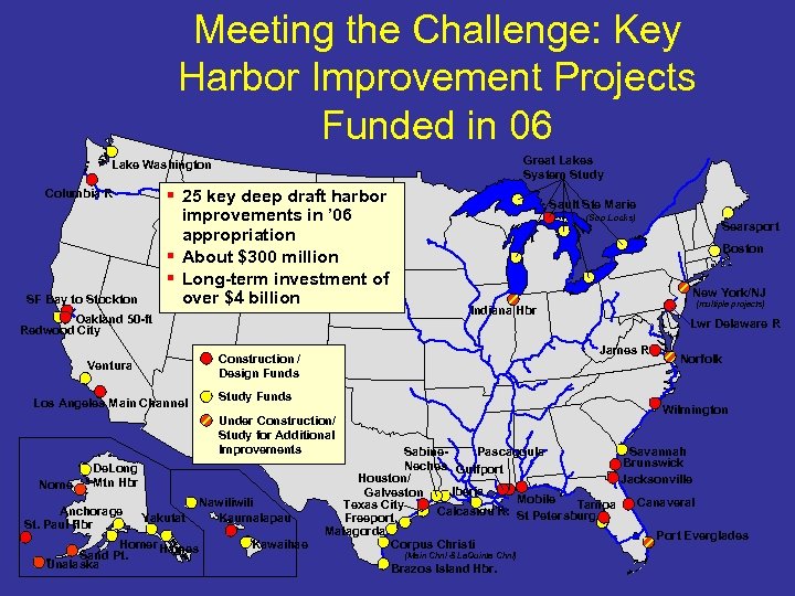 Meeting the Challenge: Key Harbor Improvement Projects Funded in 06 Great Lakes System Study