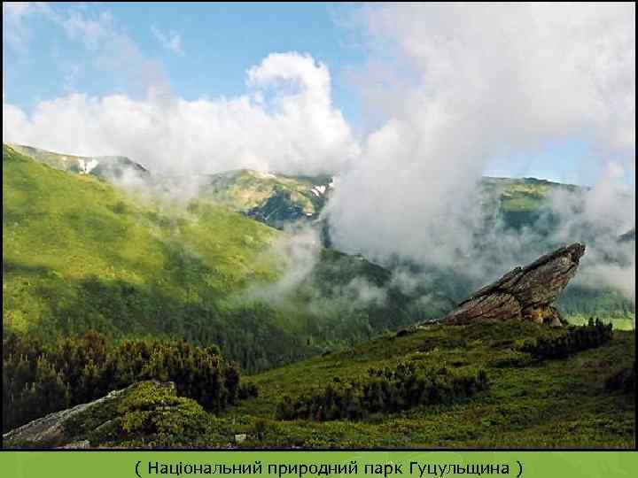 ( Національний природний парк Гуцульщина ) 