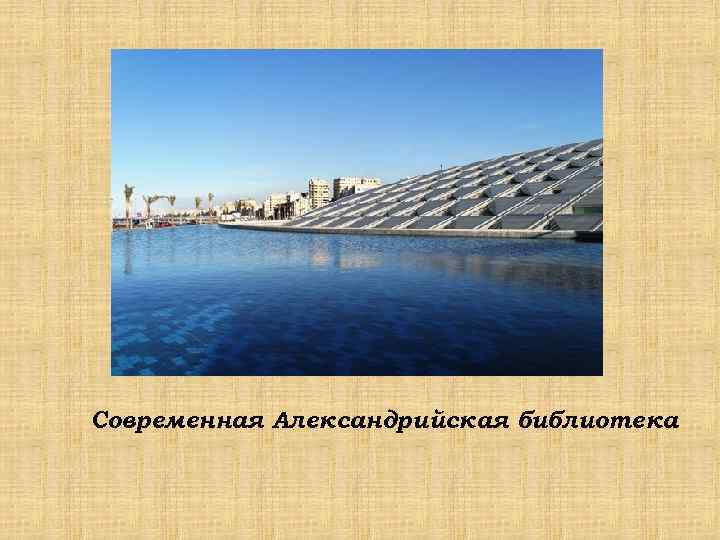 Современная Александрийская библиотека 