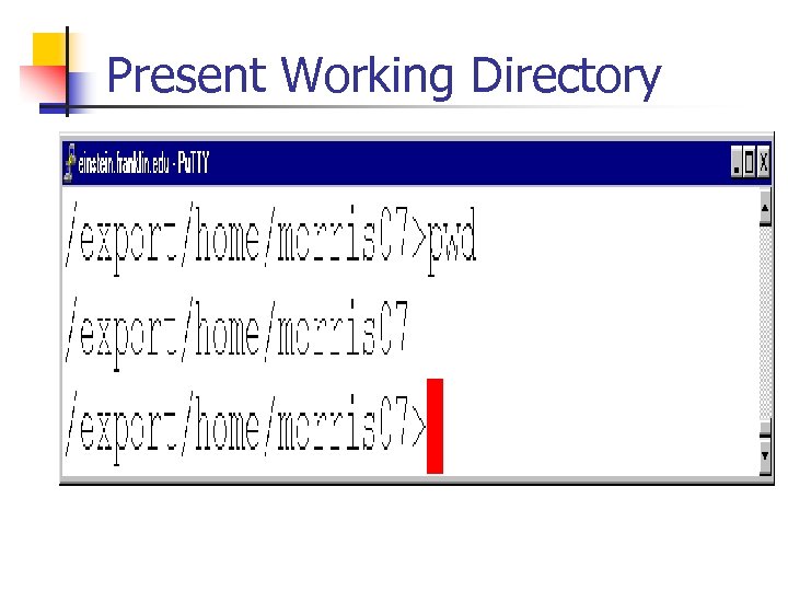 Present Working Directory 