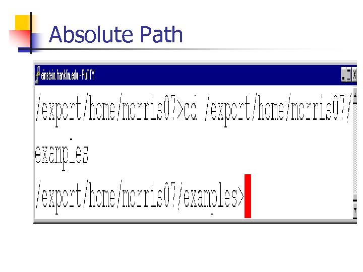 Absolute Path 
