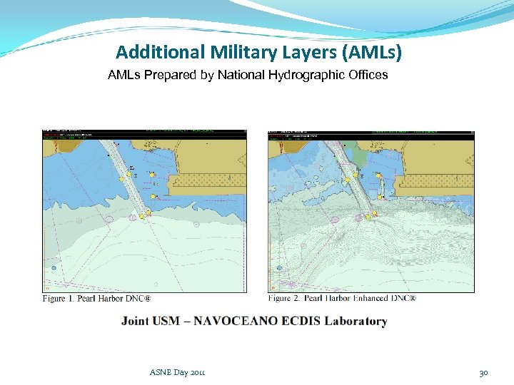 Additional Military Layers (AMLs) AMLs Prepared by National Hydrographic Offices ASNE Day 2011 30