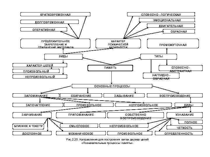 КРАТКОВРЕМЕННАЯ СЛОВЕСНО - ЛОГИЧЕСКАЯ ЭМОЦИОНАЛЬНАЯ ДОЛГОВРЕМЕННАЯ ДВИГАТЕЛЬНАЯ ОПЕРАТИВНАЯ ОБРАЗНАЯ ПРОДОЛЖИТЕЛЬНОЕ ЗАКРЕПЛЕНИЕ И СОХРАНЕНИЕ МАТЕРИАЛА