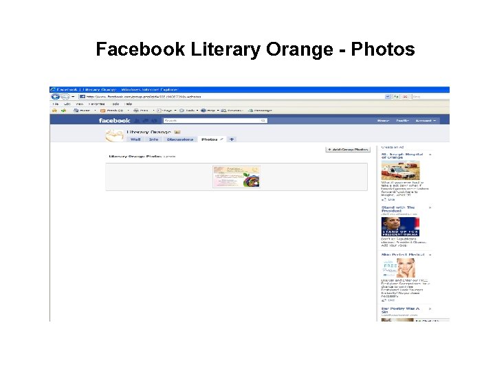 Facebook Literary Orange - Photos 