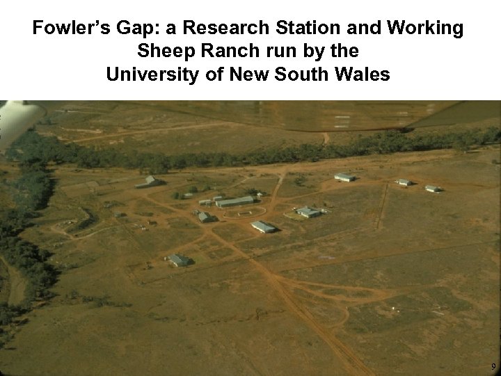 Fowler’s Gap: a Research Station and Working Sheep Ranch run by the University of