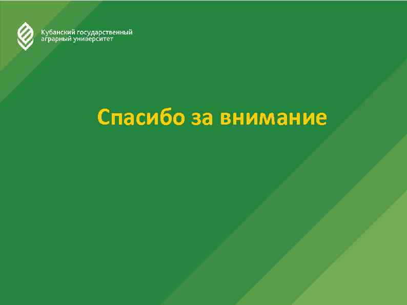 Спасибо за внимание 