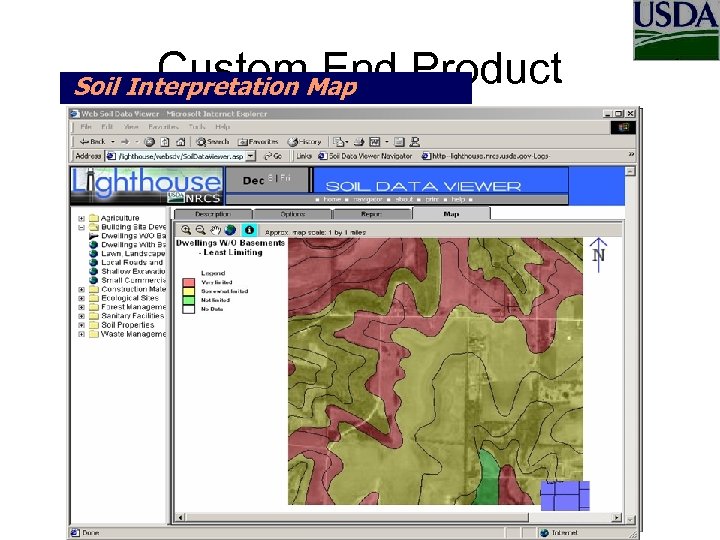 Custom End Product Soil XML Soil Report Web. Interpretation Map Data Viewer 