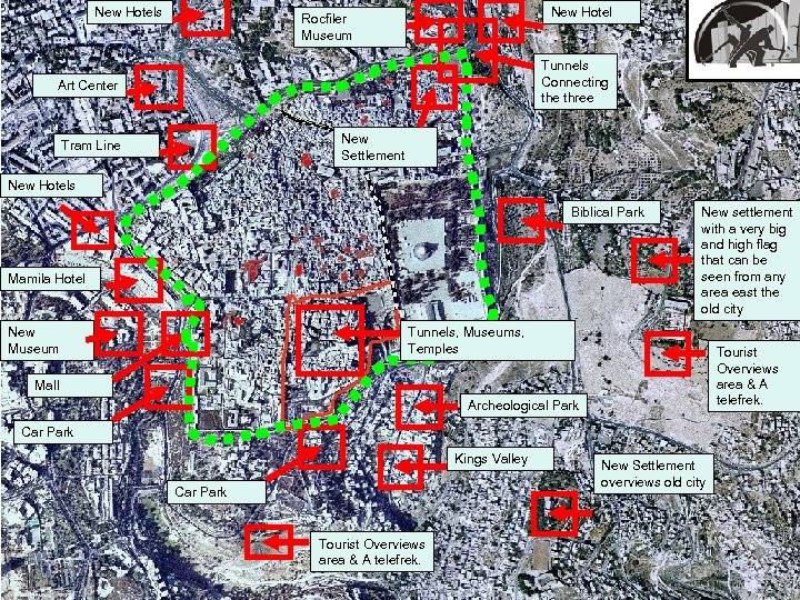 New Hotels New Hotel Rocfiler Museum Tunnels Connecting the three Art Center New Settlement